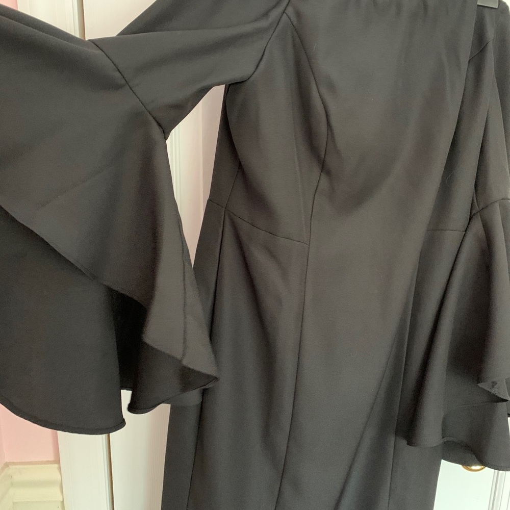 Flared sleeve,Knee Length Dress